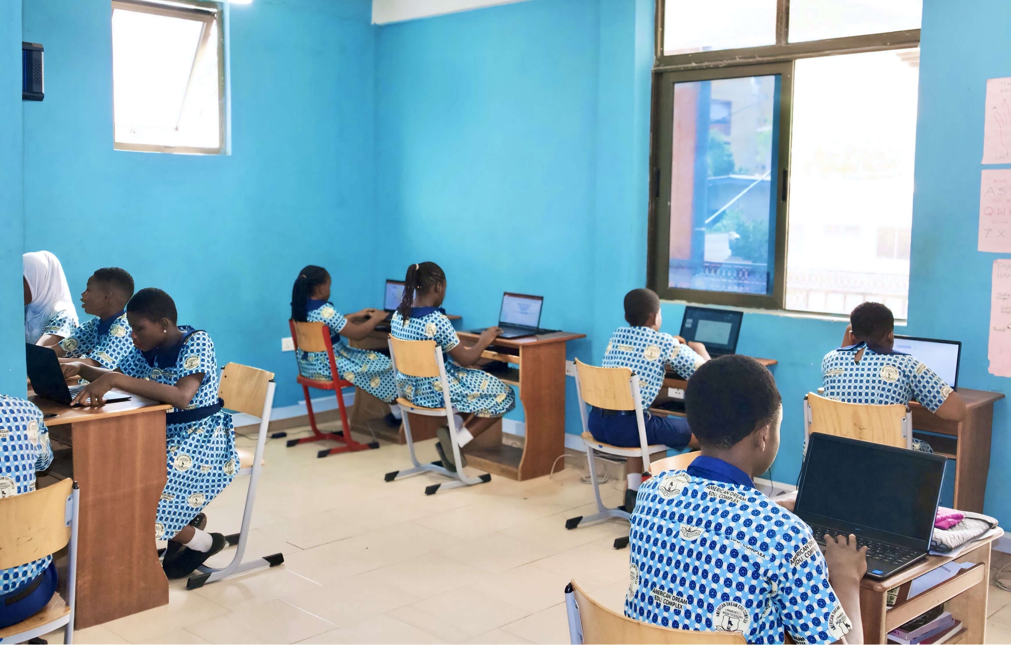 Students engaged in classroom activity